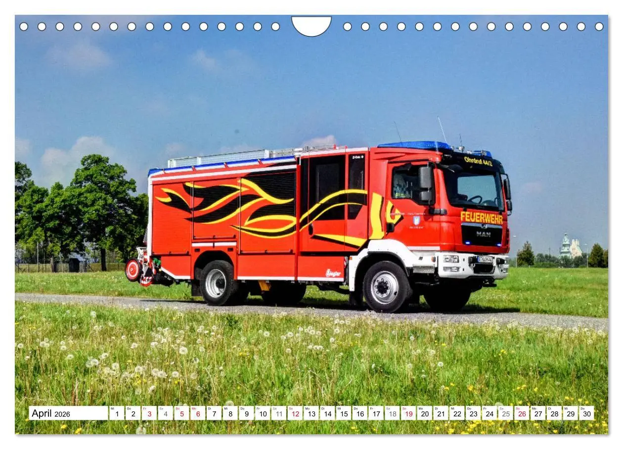 Bild: 9783457839942 | Feuerwehrfahrzeuge (Wandkalender 2026 DIN A4 quer), CALVENDO...