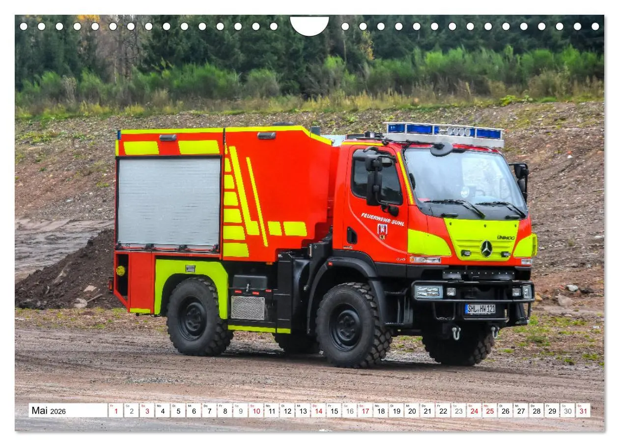 Bild: 9783457839942 | Feuerwehrfahrzeuge (Wandkalender 2026 DIN A4 quer), CALVENDO...