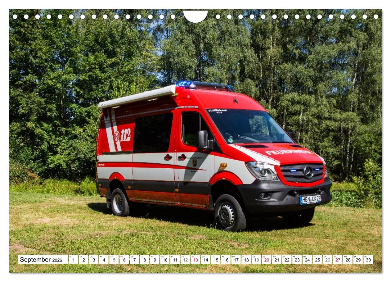 Bild: 9783457839942 | Feuerwehrfahrzeuge (Wandkalender 2026 DIN A4 quer), CALVENDO...