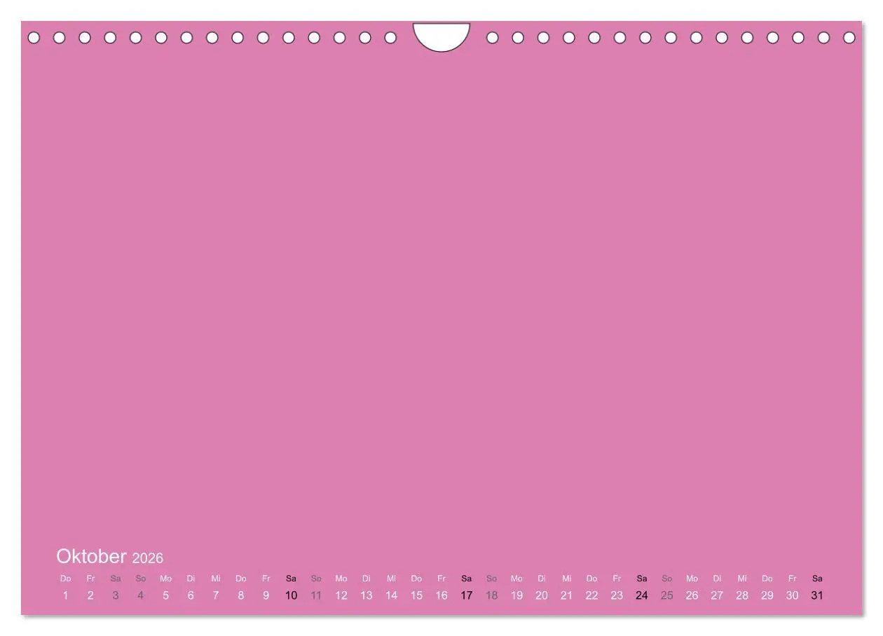 Bild: 9783516169942 | Bastelkalender - Pink (Wandkalender 2026 DIN A4 quer), CALVENDO...