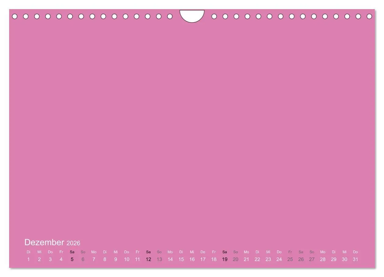 Bild: 9783516169942 | Bastelkalender - Pink (Wandkalender 2026 DIN A4 quer), CALVENDO...