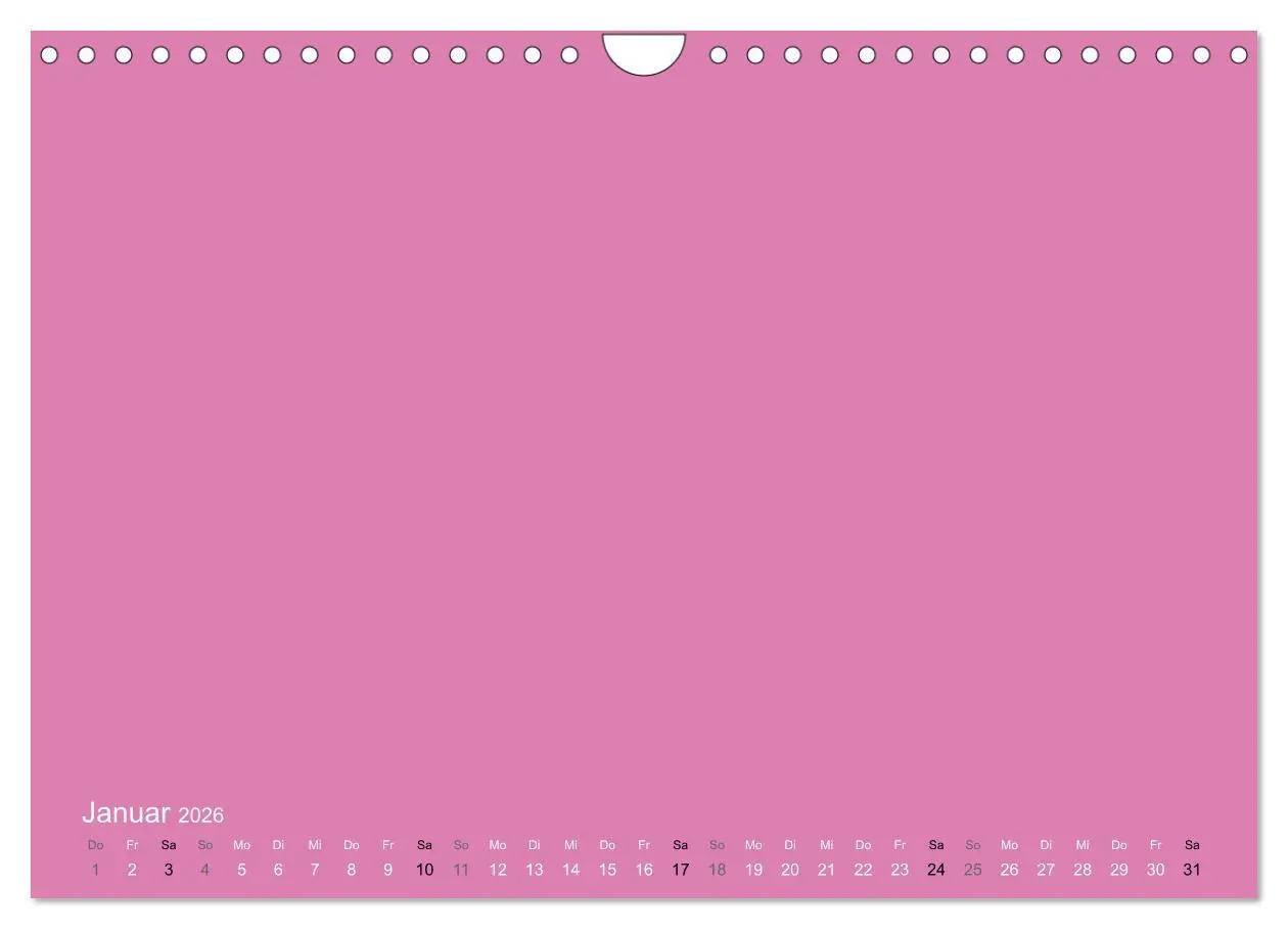 Bild: 9783516169942 | Bastelkalender - Pink (Wandkalender 2026 DIN A4 quer), CALVENDO...