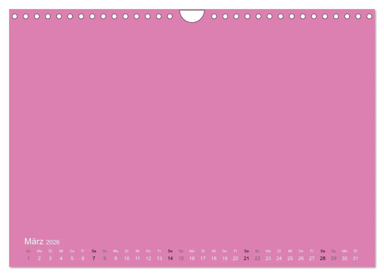 Bild: 9783516169942 | Bastelkalender - Pink (Wandkalender 2026 DIN A4 quer), CALVENDO...