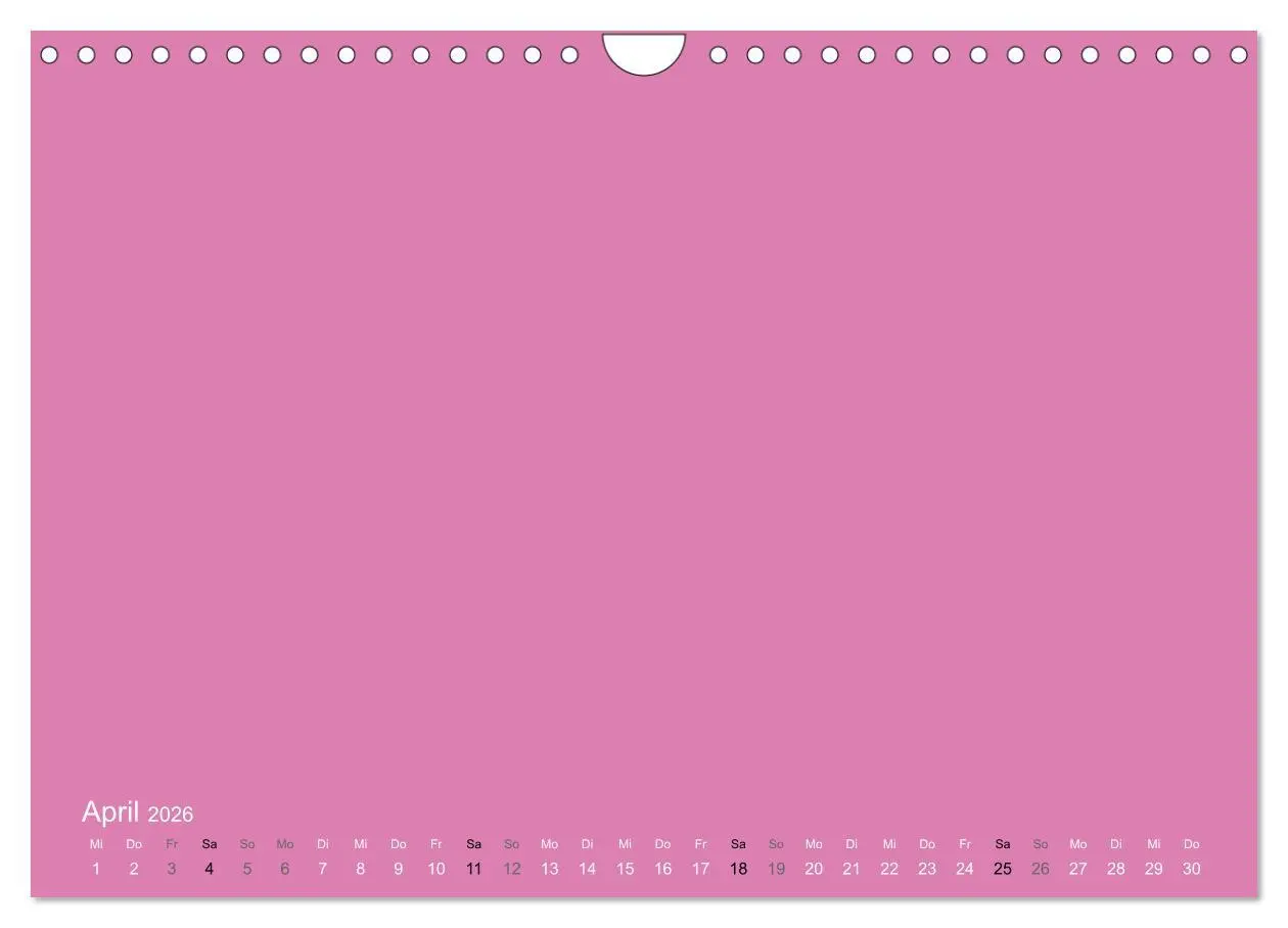 Bild: 9783516169942 | Bastelkalender - Pink (Wandkalender 2026 DIN A4 quer), CALVENDO...