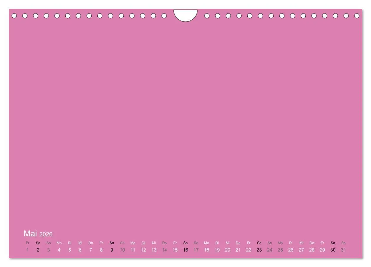 Bild: 9783516169942 | Bastelkalender - Pink (Wandkalender 2026 DIN A4 quer), CALVENDO...