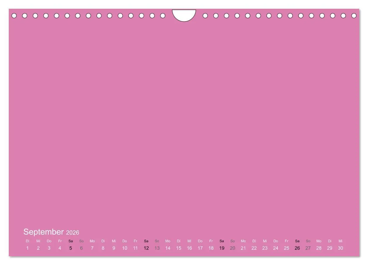 Bild: 9783516169942 | Bastelkalender - Pink (Wandkalender 2026 DIN A4 quer), CALVENDO...
