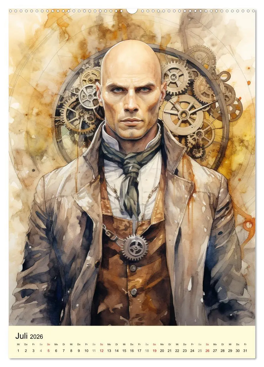 Bild: 9783516309942 | Steampunk Boys. Verwegene Männlichkeit (Wandkalender 2026 DIN A2...