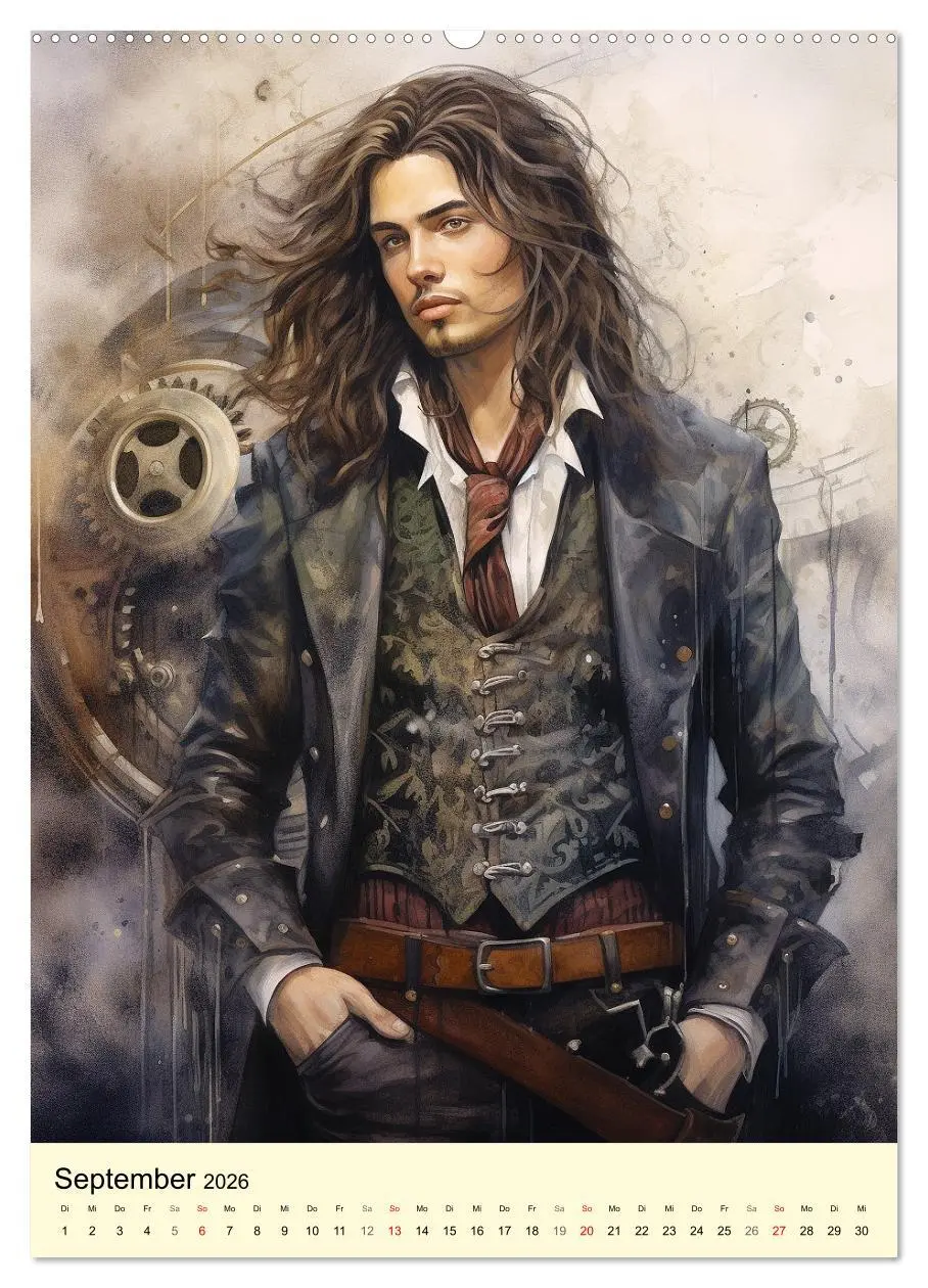 Bild: 9783516309942 | Steampunk Boys. Verwegene Männlichkeit (Wandkalender 2026 DIN A2...