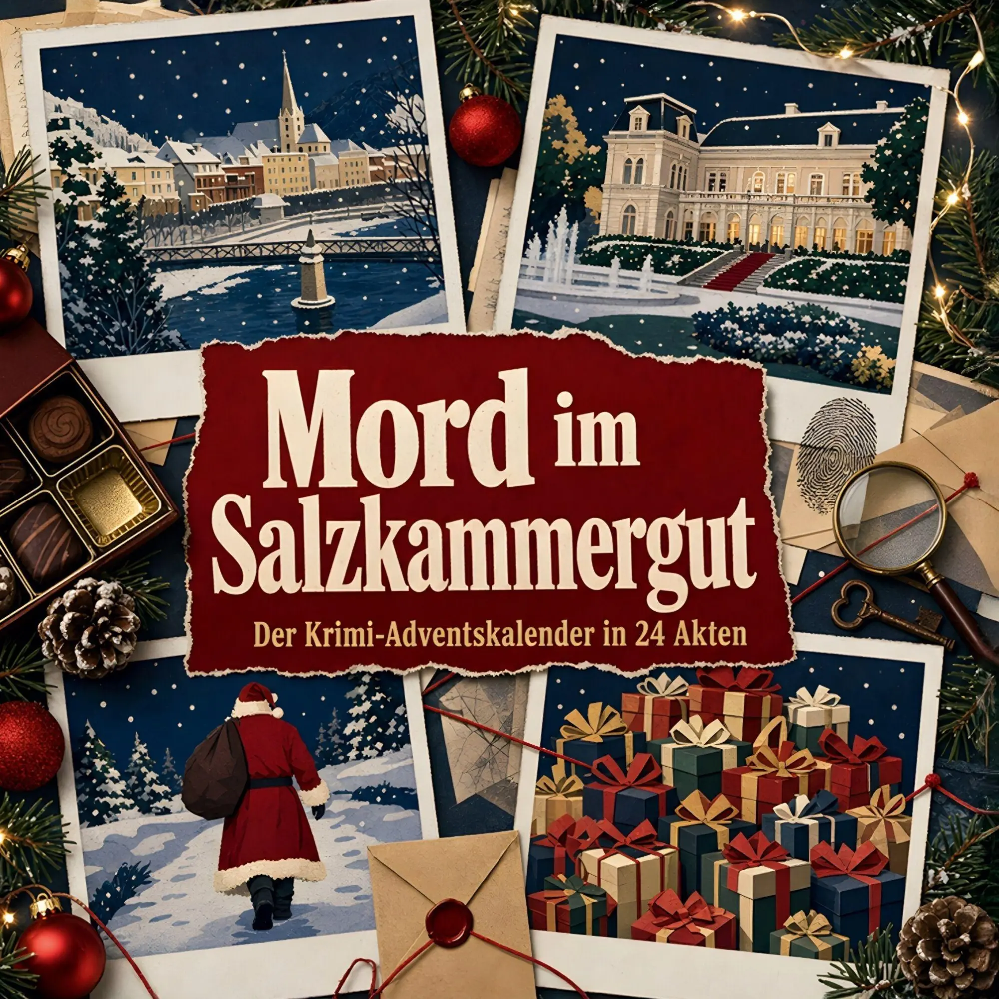 Cover: 9783696119942 | Mord im Salzkammergut | Der Krimi-Adventskalender in 24 Akten | Buch