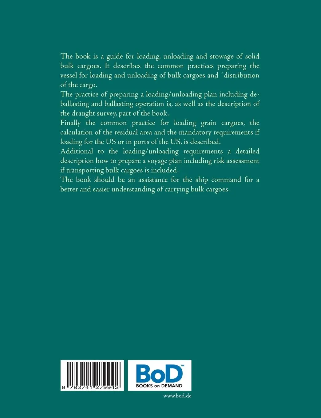 Rückseite: 9783741279942 | Bulk Cargo | Peter Grunau | Taschenbuch | 196 S. | Englisch | 2016