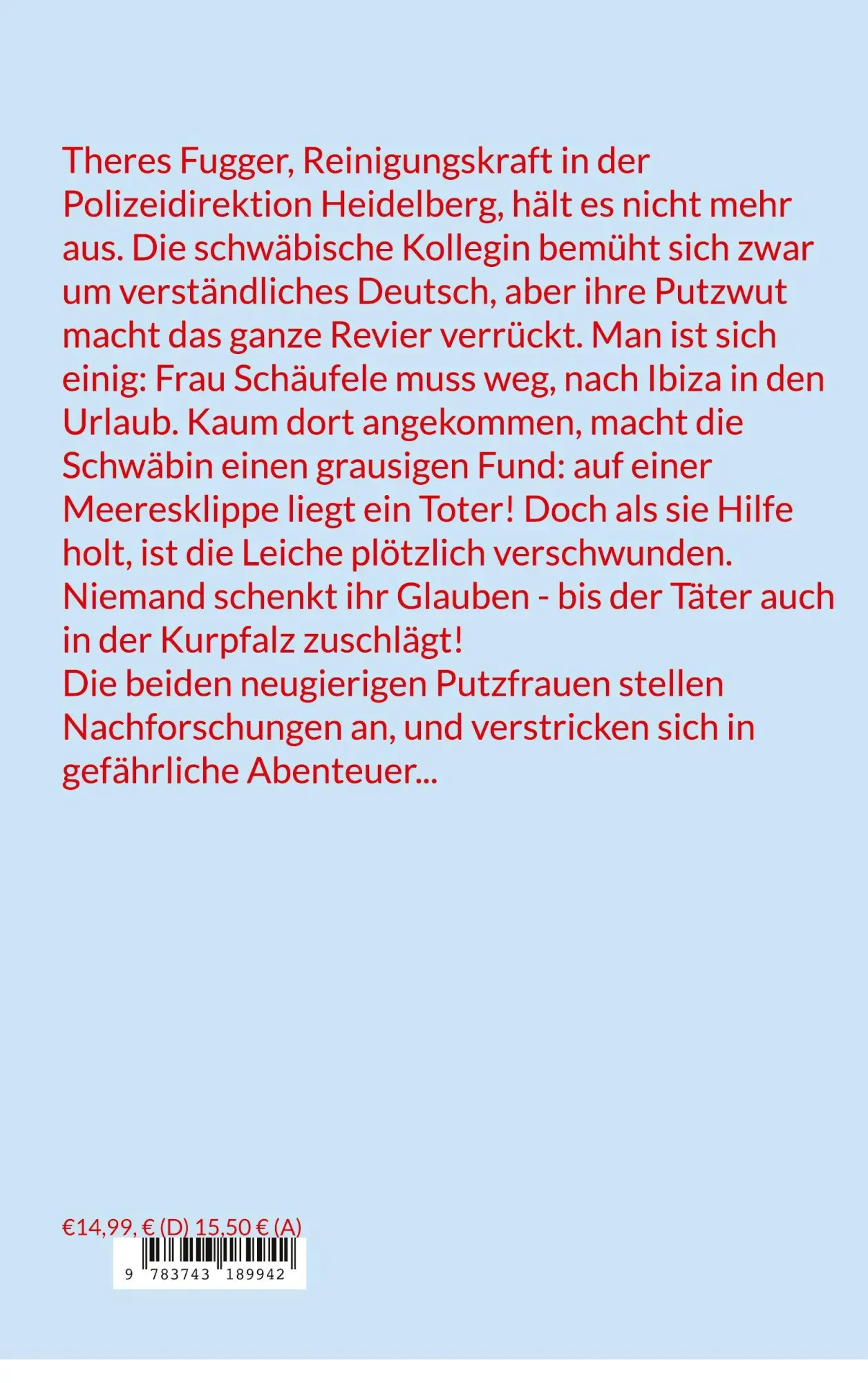 Rückseite: 9783743189942 | Tod im Tempel - ein Putzfrauenkrimi | Yvonne Schwegler (u. a.) | Buch