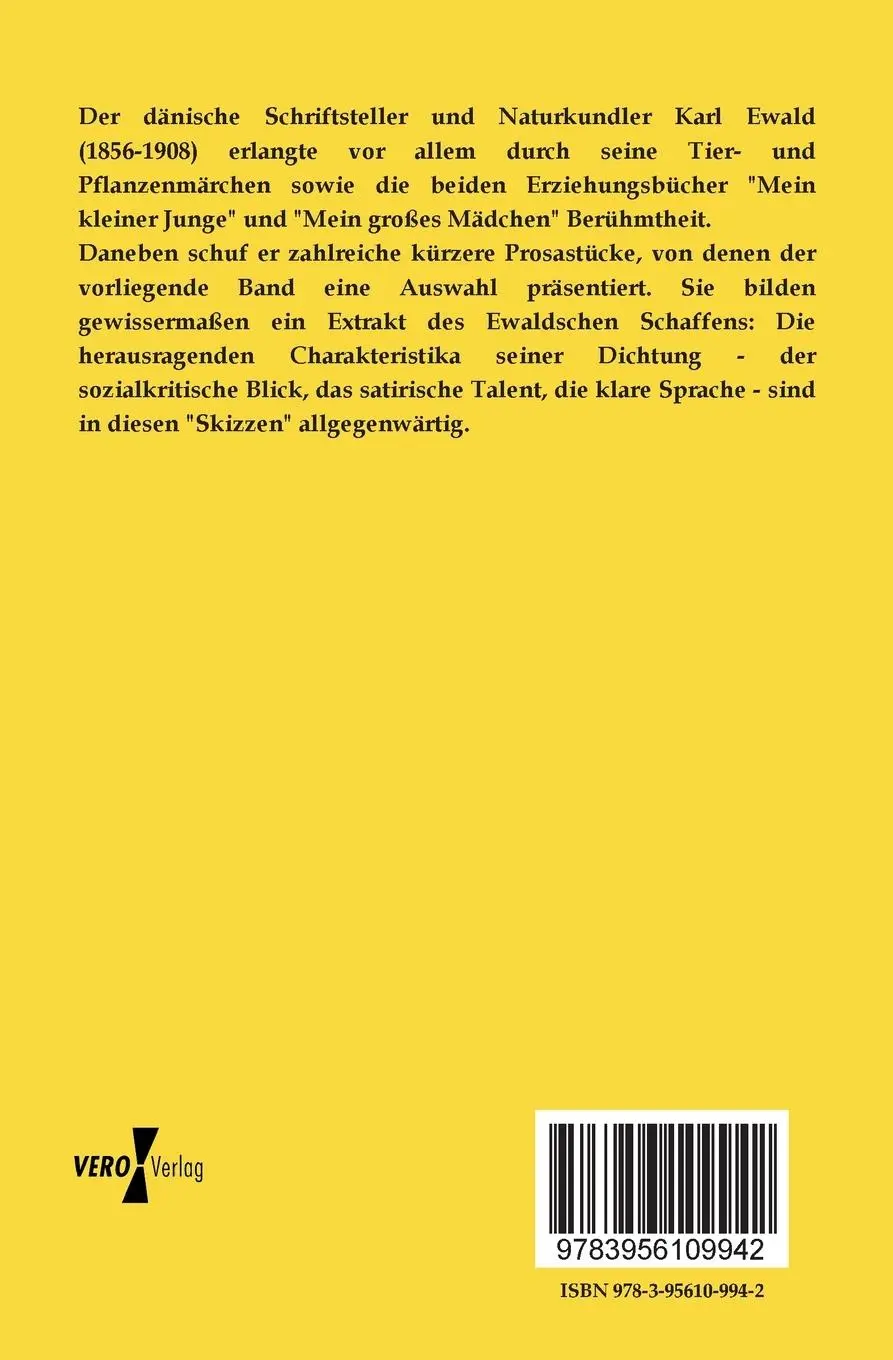 Rückseite: 9783956109942 | Streiflichter | Karl Ewald | Taschenbuch | 88 S. | Deutsch | 2019