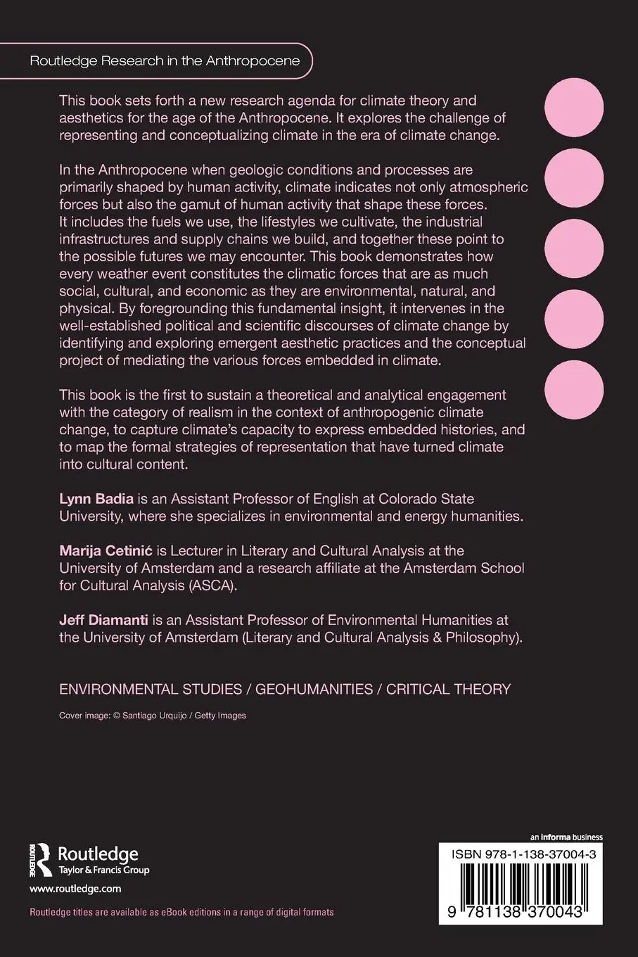 Rückseite: 9781138370043 | Climate Realism | Lynn Badia (u. a.) | Taschenbuch | Englisch | 2020