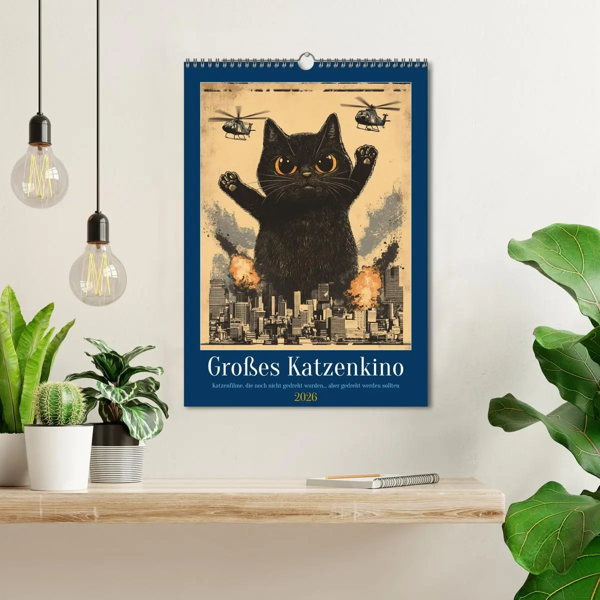 Bild: 9783457260043 | Großes Katzenkino (Wandkalender 2026 DIN A3 hoch), CALVENDO...