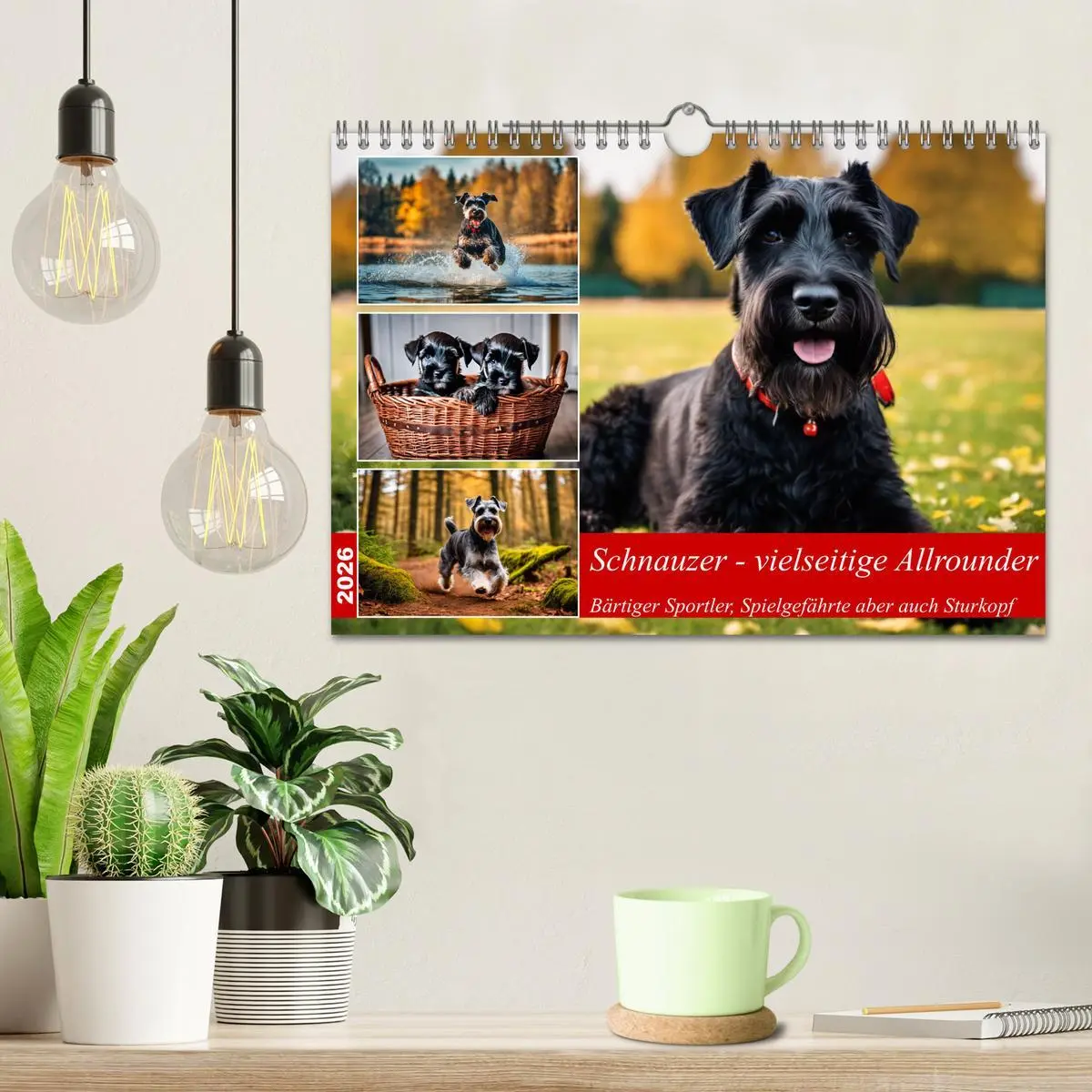 Bild: 9783457330043 | Schnauzer - vielseitige Allrounder (Wandkalender 2026 DIN A4 quer),...