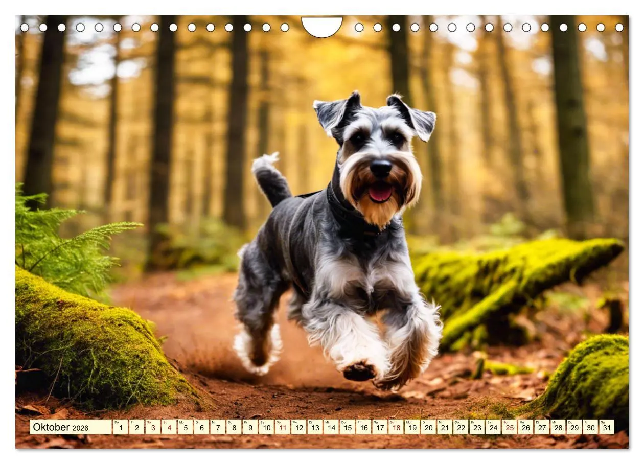 Bild: 9783457330043 | Schnauzer - vielseitige Allrounder (Wandkalender 2026 DIN A4 quer),...