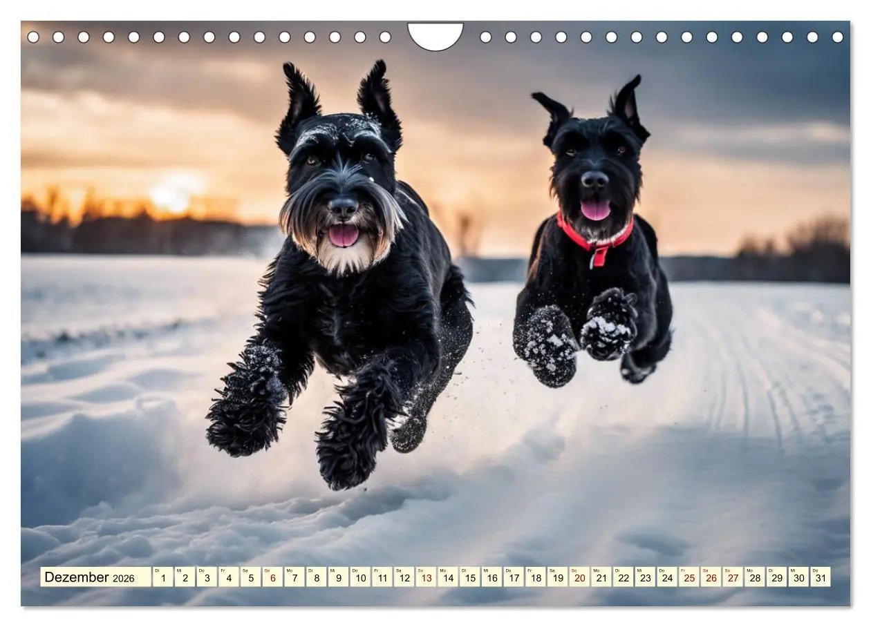 Bild: 9783457330043 | Schnauzer - vielseitige Allrounder (Wandkalender 2026 DIN A4 quer),...