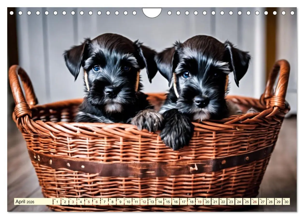 Bild: 9783457330043 | Schnauzer - vielseitige Allrounder (Wandkalender 2026 DIN A4 quer),...