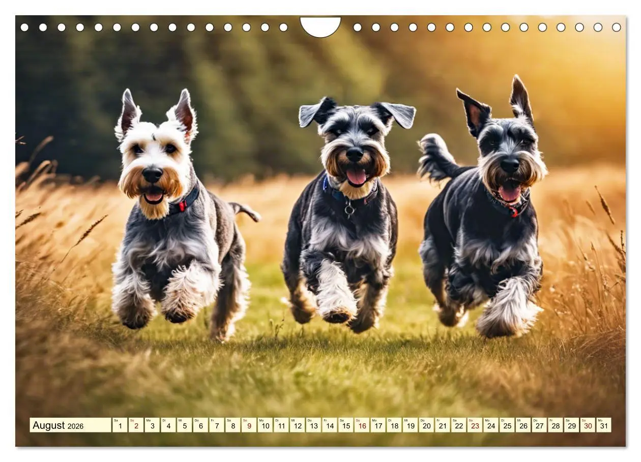 Bild: 9783457330043 | Schnauzer - vielseitige Allrounder (Wandkalender 2026 DIN A4 quer),...