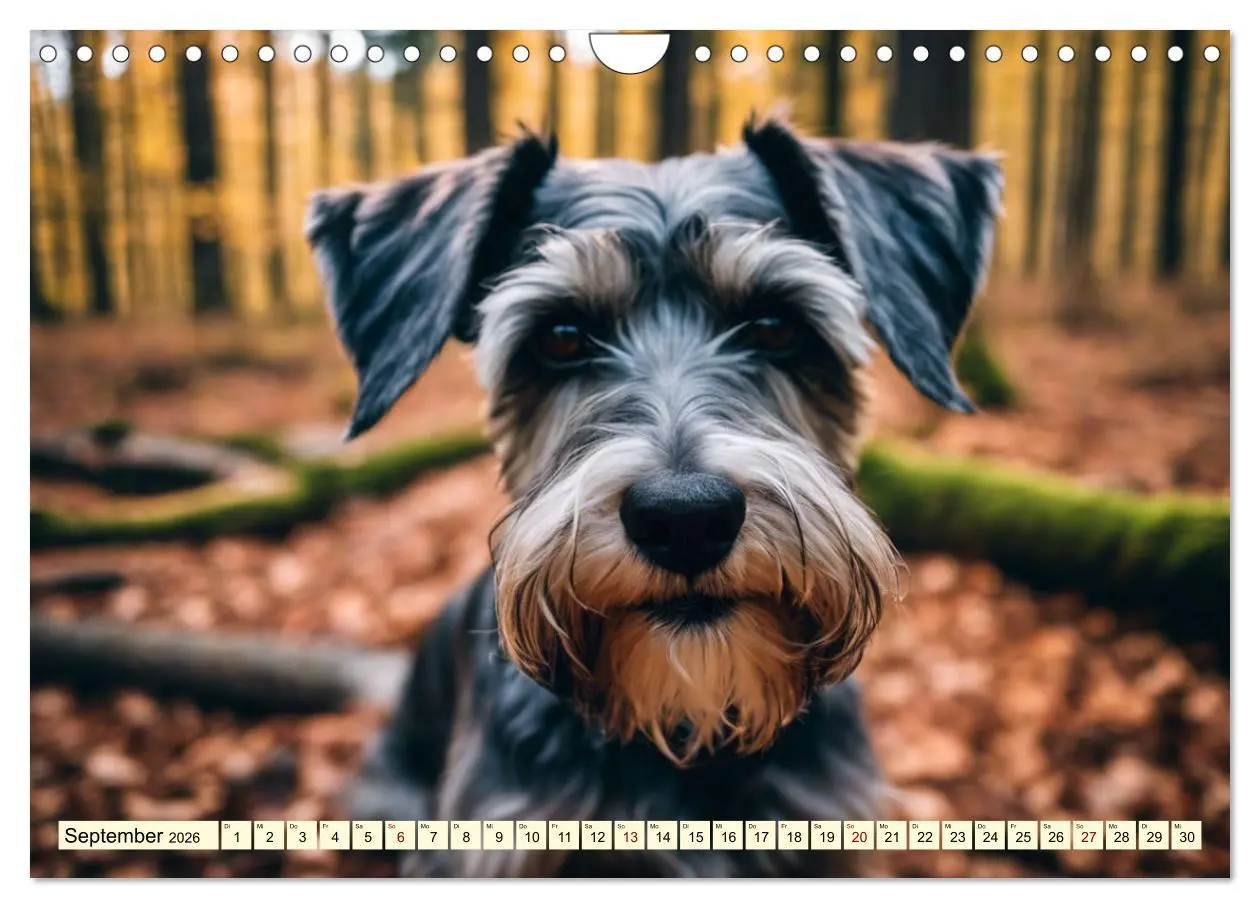 Bild: 9783457330043 | Schnauzer - vielseitige Allrounder (Wandkalender 2026 DIN A4 quer),...