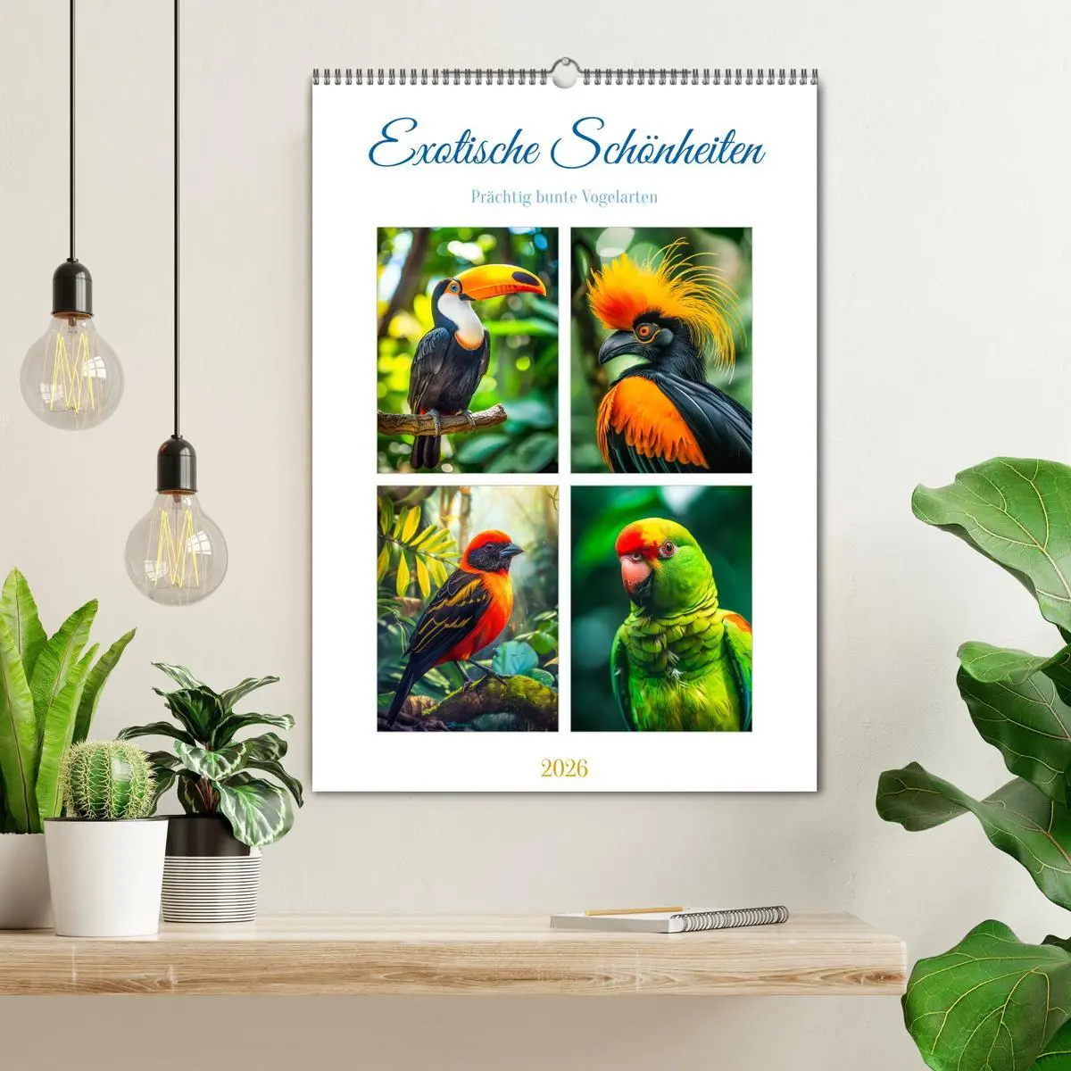Bild: 9783516280043 | Exotische Schönheiten - prächtig bunte Vögel (Wandkalender 2026 DIN...