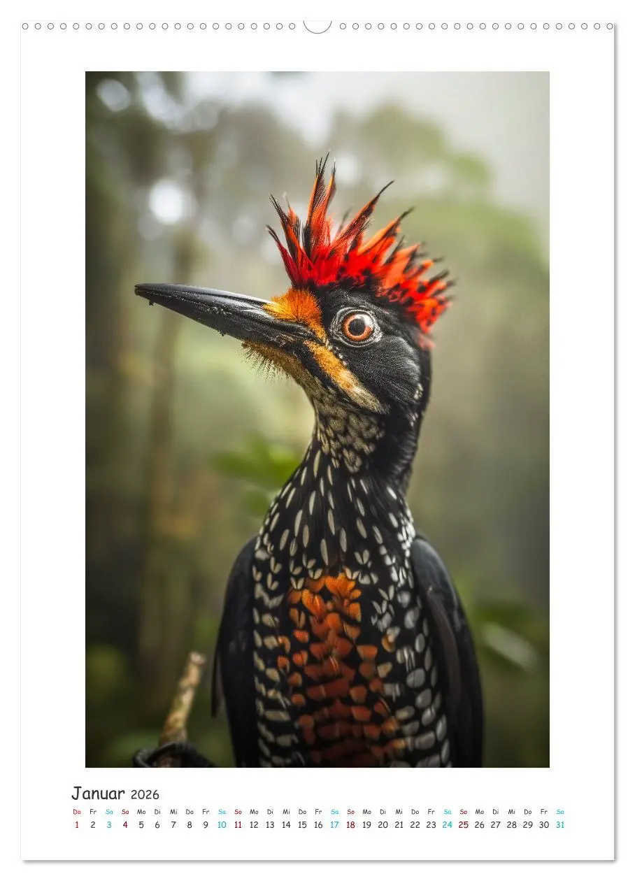 Bild: 9783516280043 | Exotische Schönheiten - prächtig bunte Vögel (Wandkalender 2026 DIN...