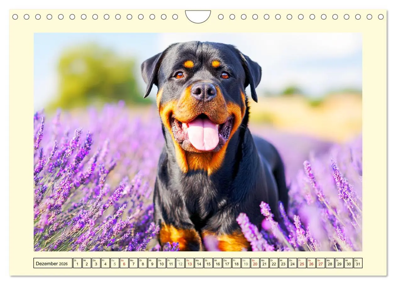 Bild: 9783516420043 | Rottweiler Momente. Kraftvolle Eleganz in der Natur (Wandkalender...