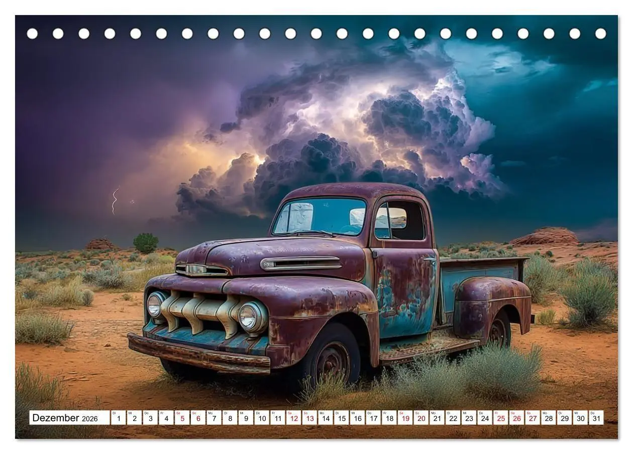 Bild: 9783516660043 | Rost trifft Nostalgie (Tischkalender 2026 DIN A5 quer), CALVENDO...