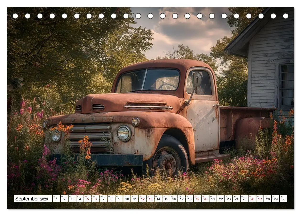 Bild: 9783516660043 | Rost trifft Nostalgie (Tischkalender 2026 DIN A5 quer), CALVENDO...