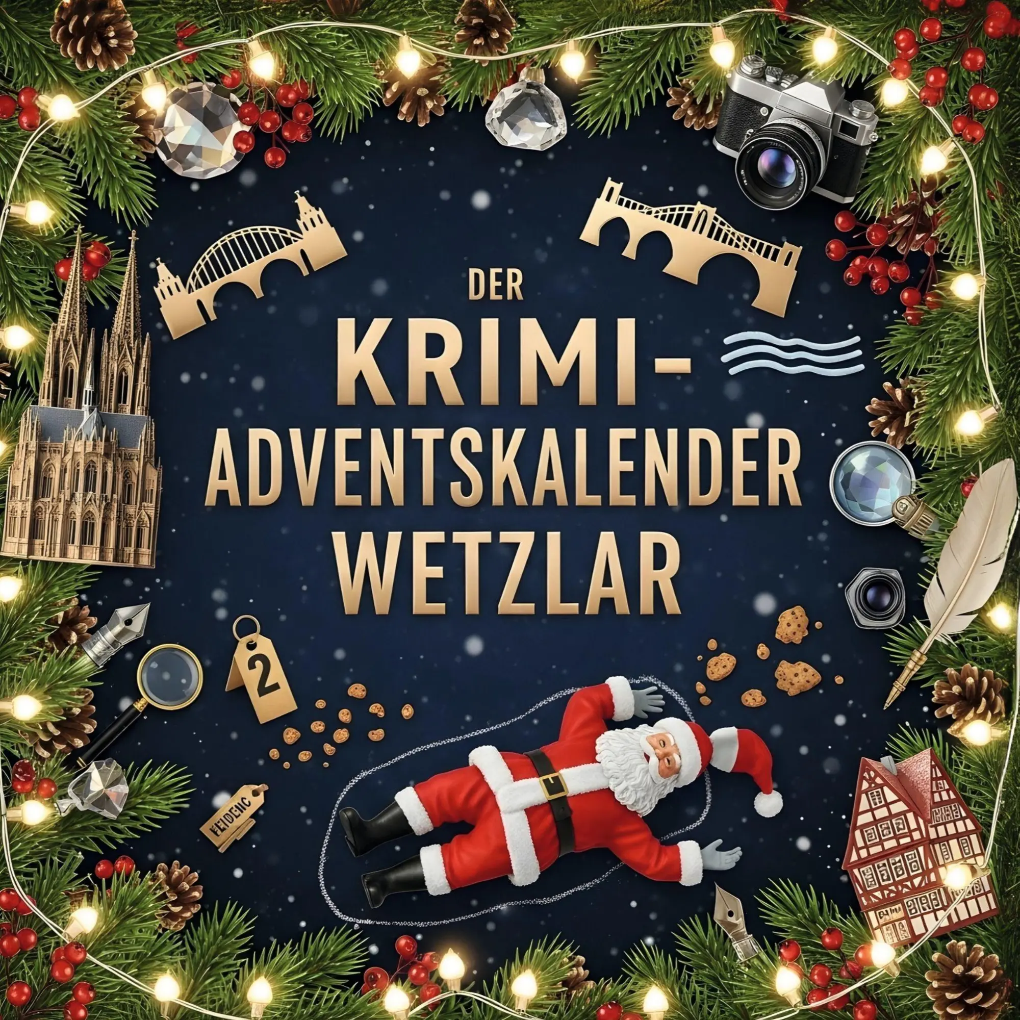 Cover: 9783695310043 | Der Krimi-Adventskalender Wetzlar | Mordsverdächtig in 24 Akten | Buch