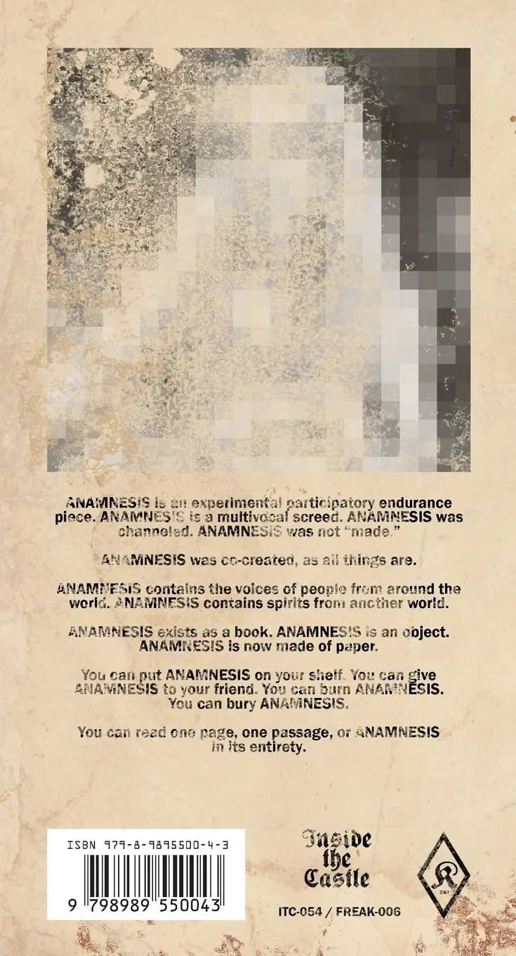 Rückseite: 9798989550043 | Anamnesis | Caroline McManus | Taschenbuch | Englisch | 2024