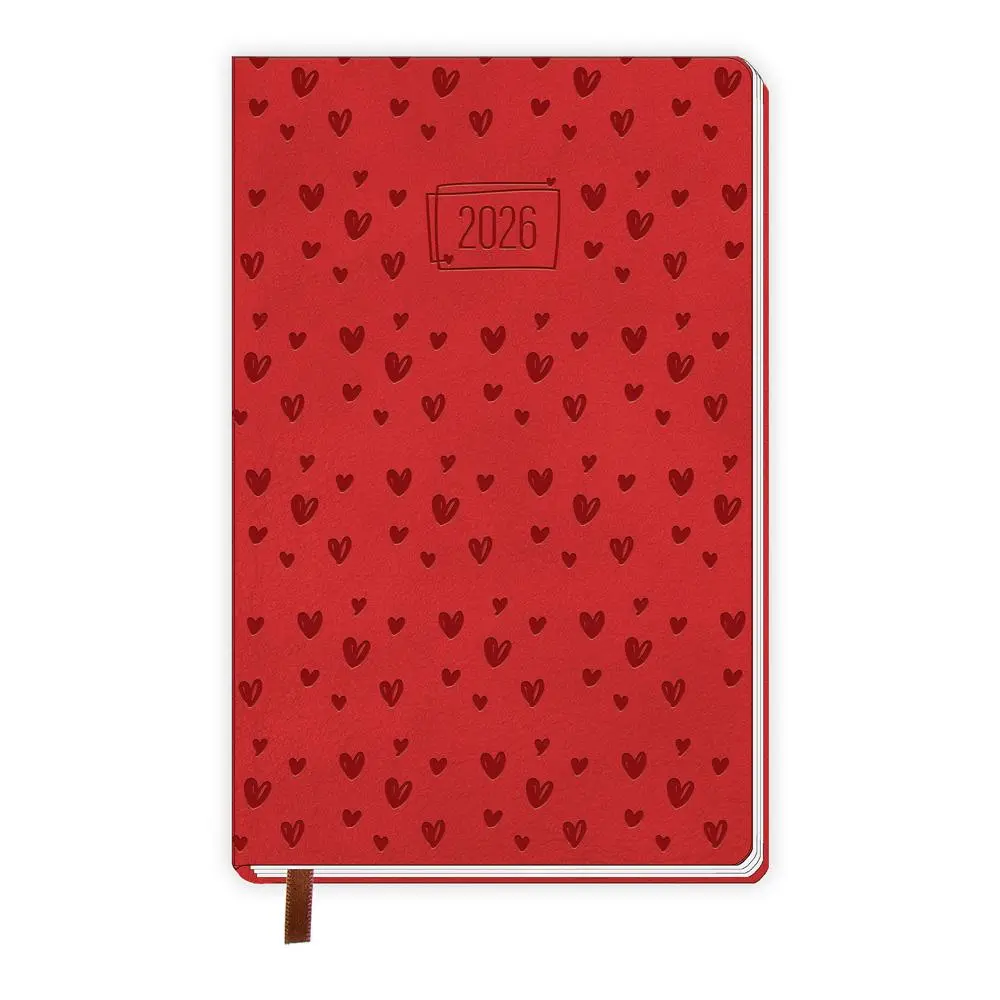 Cover: 4251901510143 | Trötsch Taschenkalender A6 Soft Touch Herzchen 2026 | KG | Kalender