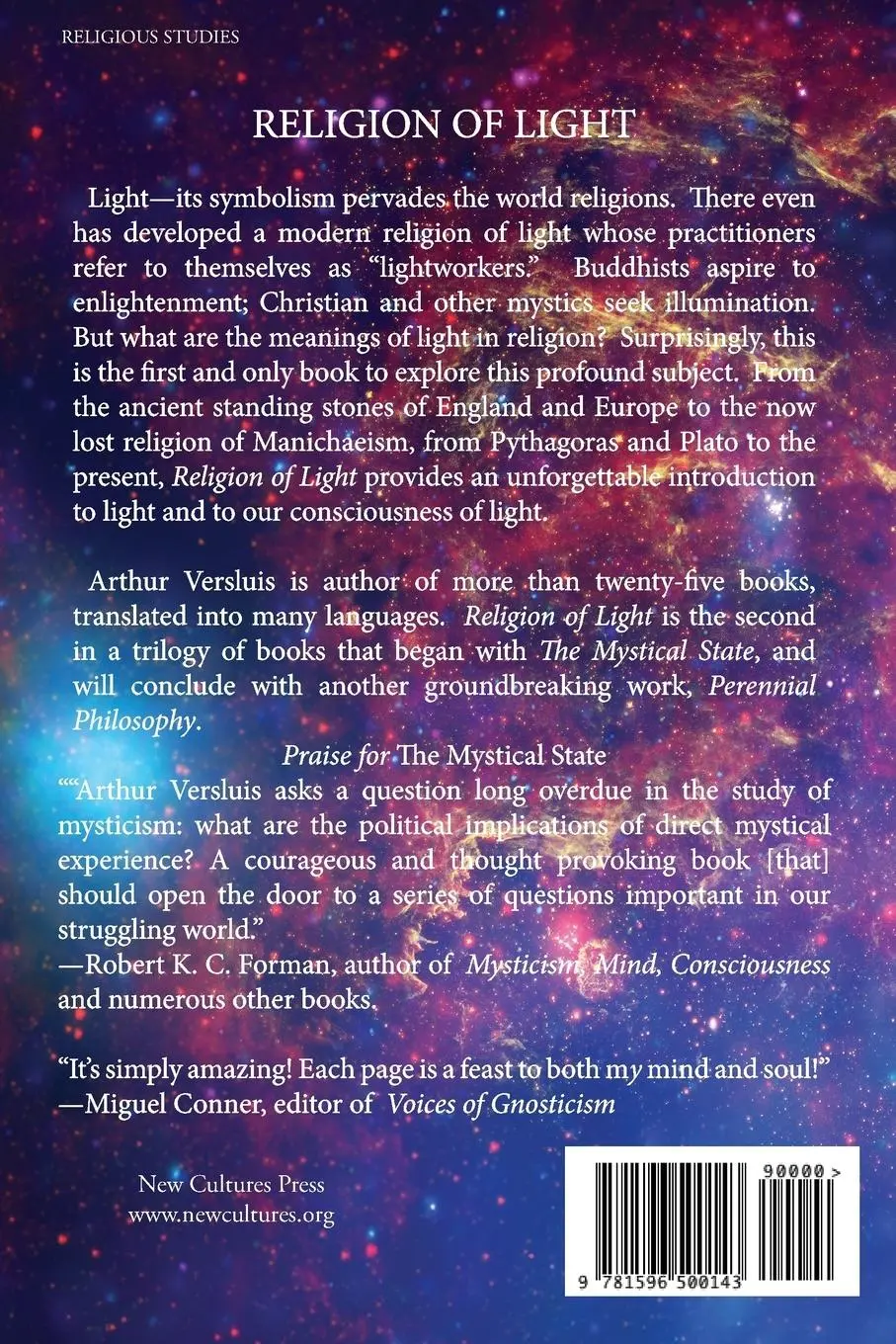 Rückseite: 9781596500143 | Religion of Light | Arthur Versluis | Taschenbuch | Englisch | 2014