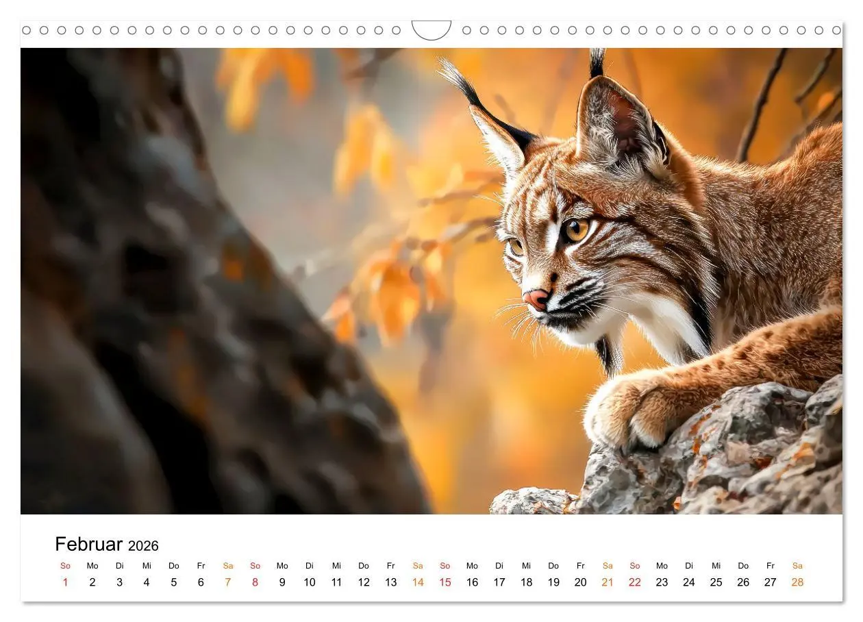 Bild: 9783457250143 | Luchse - die Stimme der Wildnis (Wandkalender 2026 DIN A3 quer),...