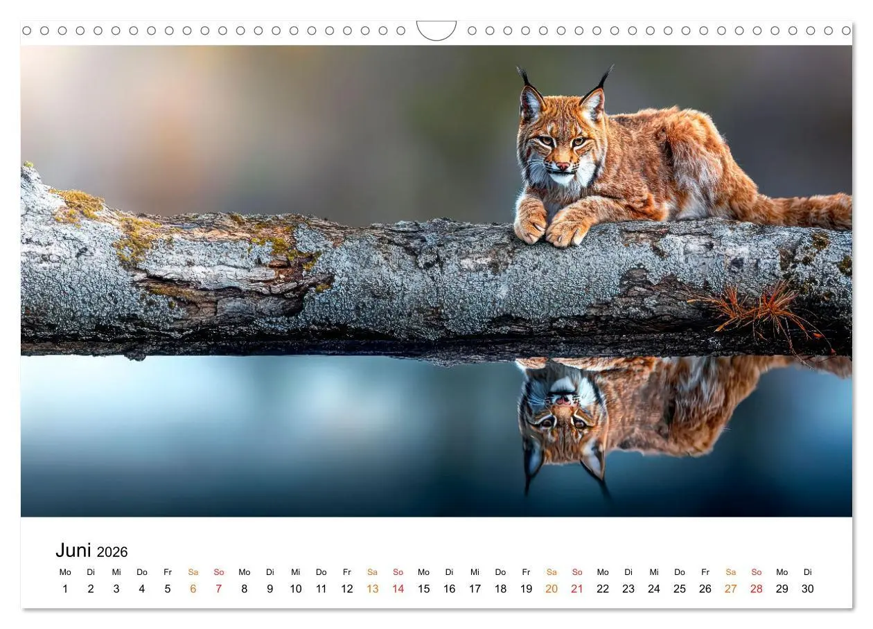 Bild: 9783457250143 | Luchse - die Stimme der Wildnis (Wandkalender 2026 DIN A3 quer),...