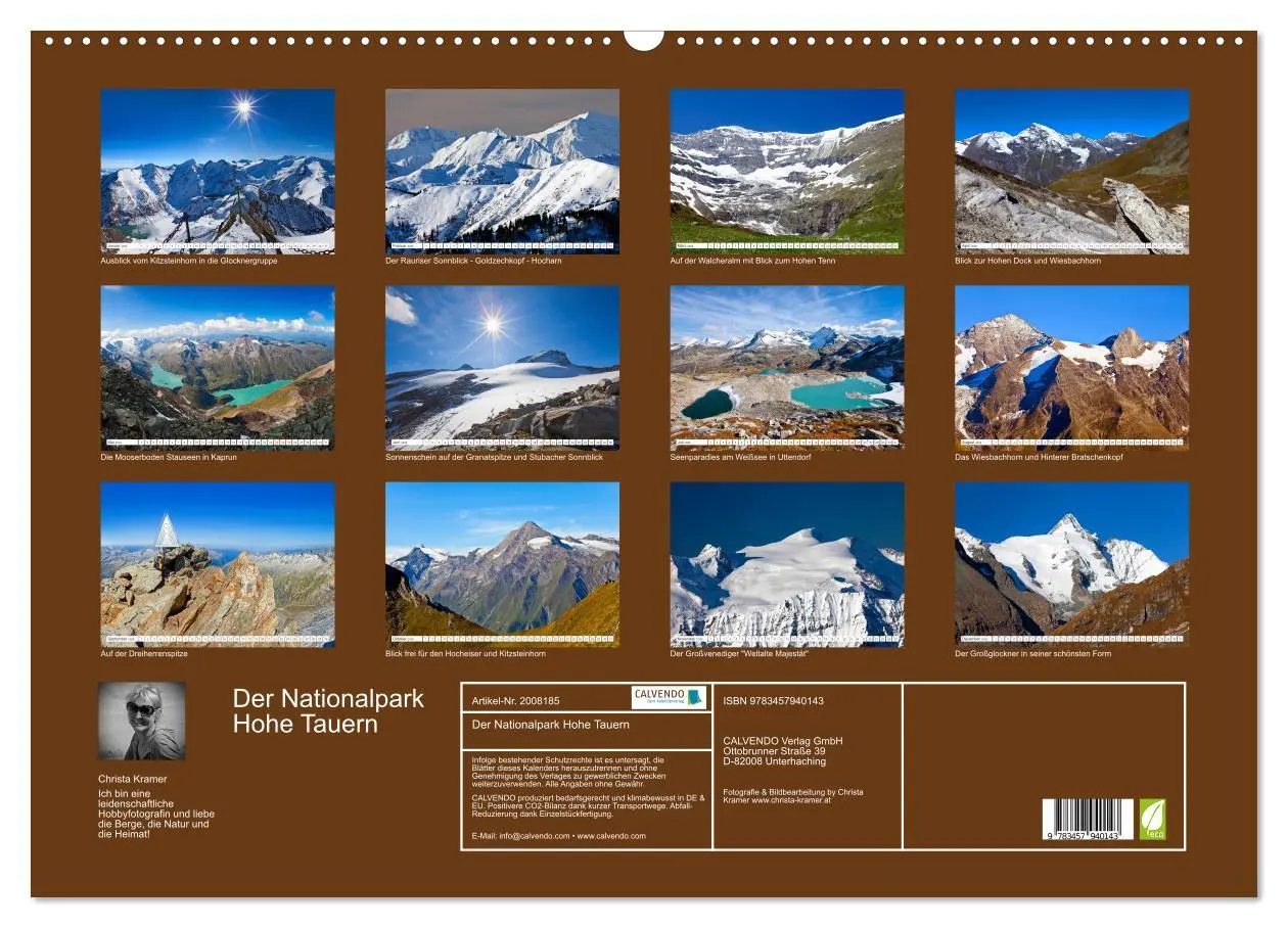 Bild: 9783457940143 | Der Nationalpark Hohe Tauern (Wandkalender 2026 DIN A2 quer),...