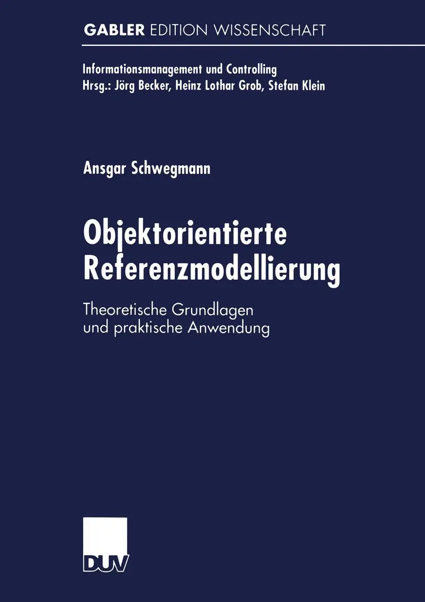 Cover: 9783824470143 | Objektorientierte Referenzmodellierung | Ansgar Schwegmann | Buch