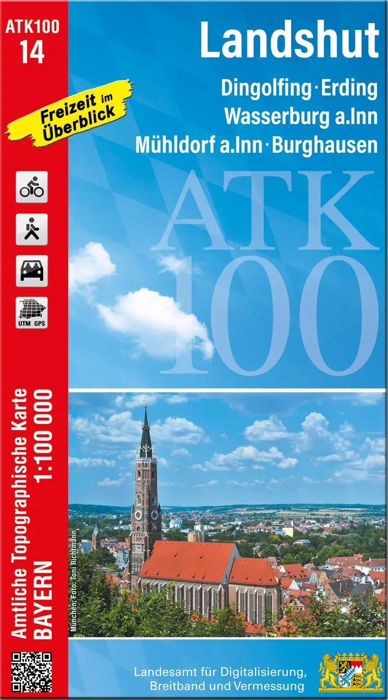 Cover: 9783987760143 | ATK100-14 Landshut (Amtliche Topographische Karte 1:100000) | Deutsch
