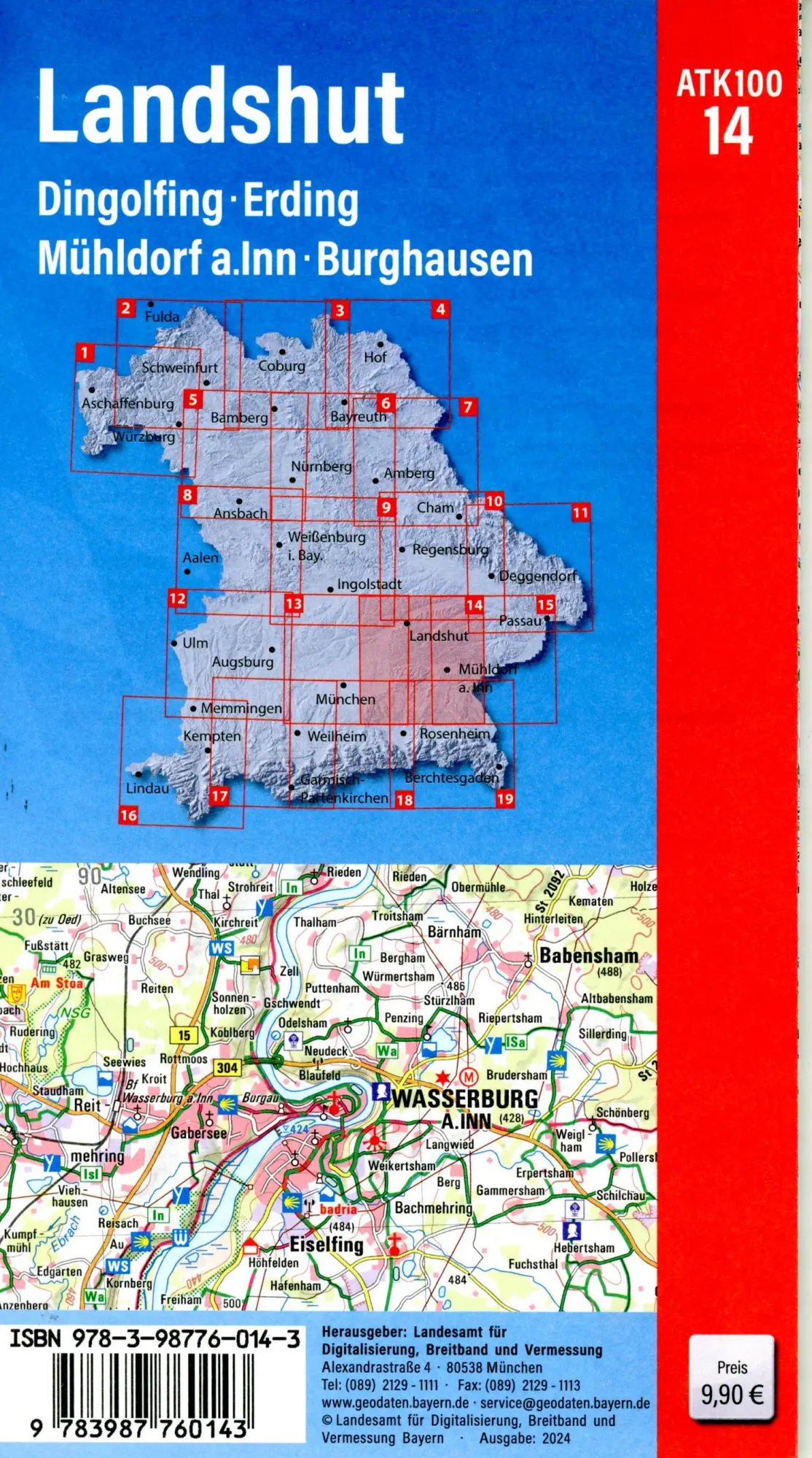 Bild: 9783987760143 | ATK100-14 Landshut (Amtliche Topographische Karte 1:100000) | Deutsch