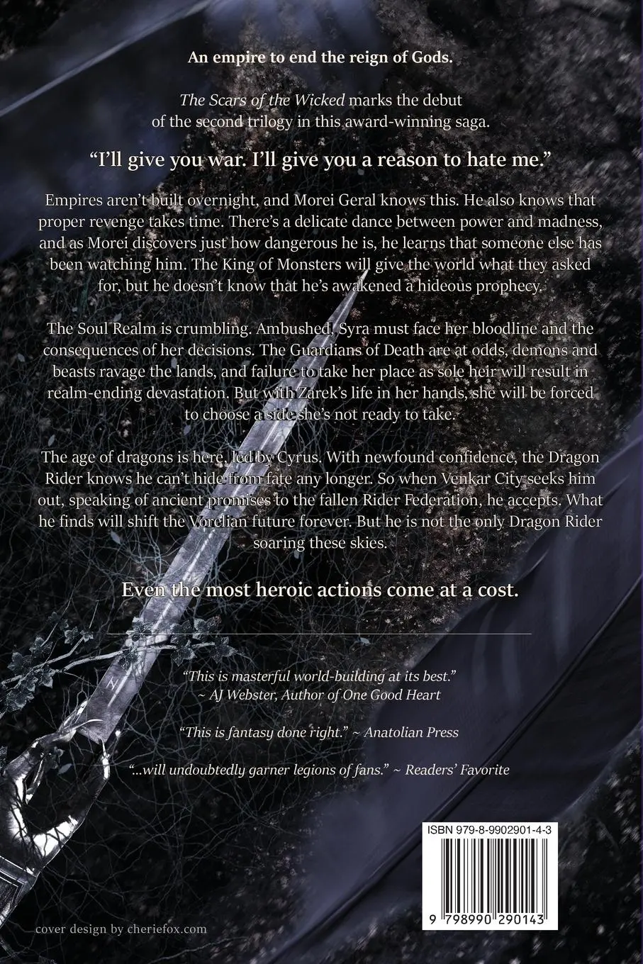 Rückseite: 9798990290143 | The Scars of the Wicked | The Vorelian Saga | C. D. Mckenna | Buch