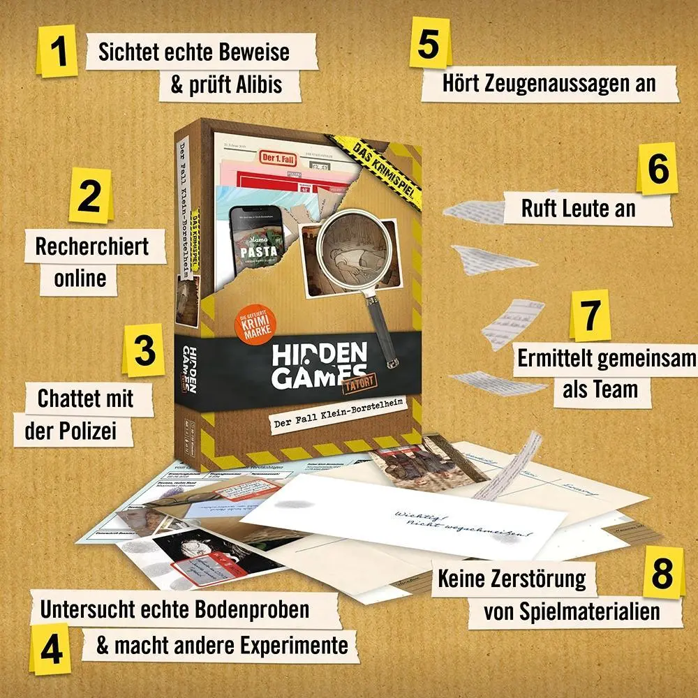 Bild: 4260686490243 | Hidden Games Tatort: Der Fall Klein-Borstelheim 1.Fall | Spiel | 32 S.