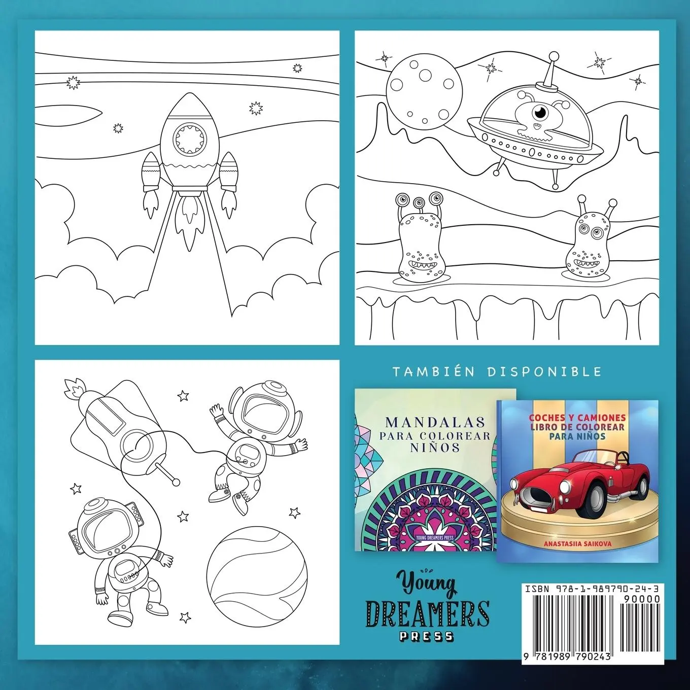 Rückseite: 9781989790243 | Libro para colorear el sistema solar de los niños | Press | Buch