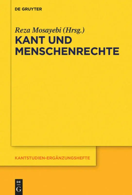 Cover: 9783110710243 | Kant und Menschenrechte | Reza Mosayebi | Taschenbuch | VI | Deutsch