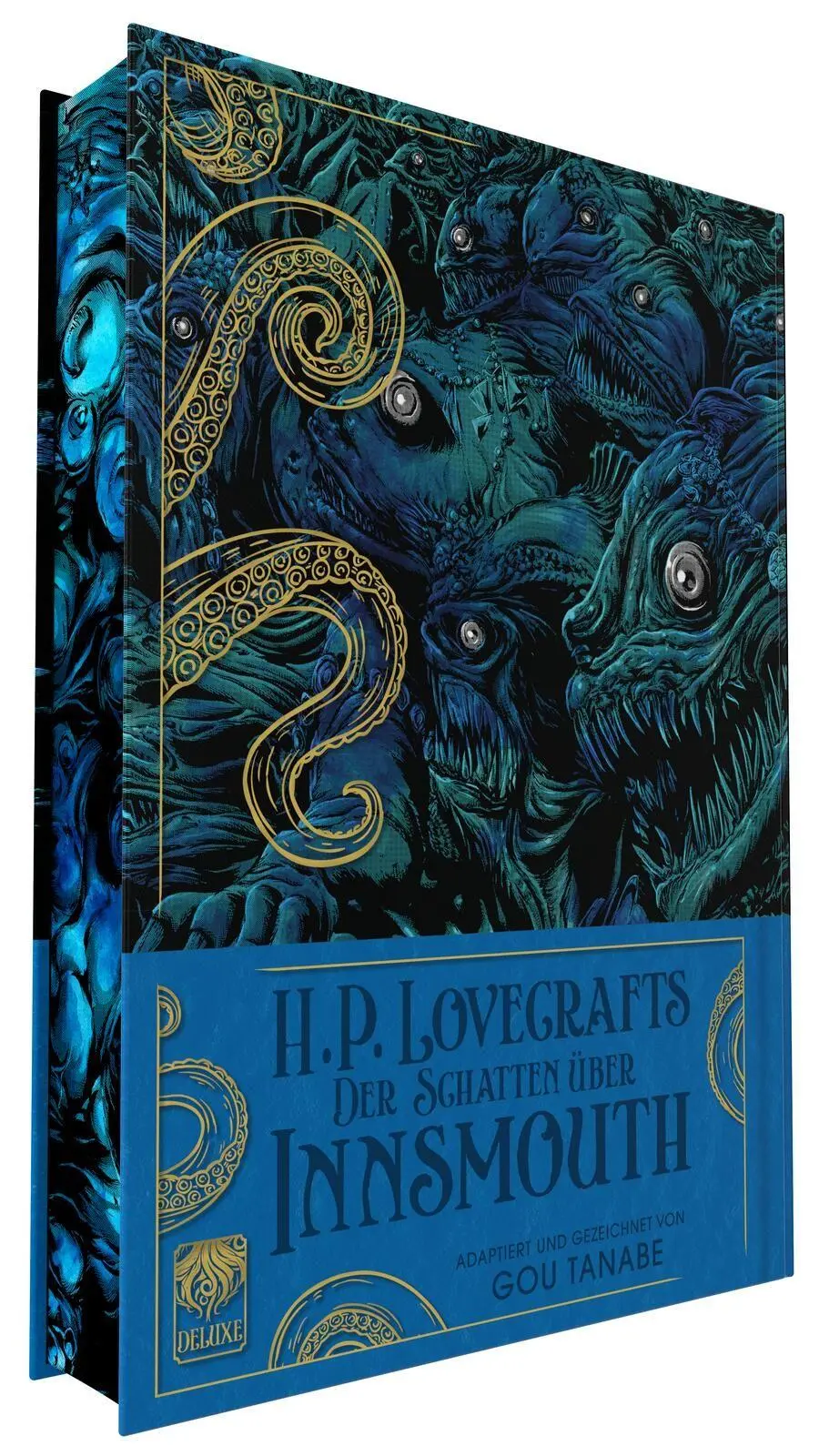 Cover: 9783551810243 | H.P. Lovecraft Deluxe: Der Schatten über Innsmouth | Gou Tanabe | Buch