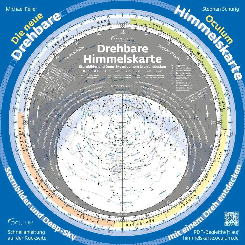 Cover: 9783949370243 | Die neue Oculum Drehbare Himmelskarte | Michael Feiler (u. a.) | 2 S.