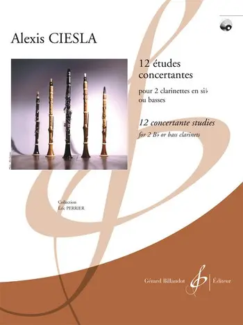 Cover: 9790043090243 | 12 Etudes Concertantes | Alexis Ciesla | Buch + CD | EAN 9790043090243