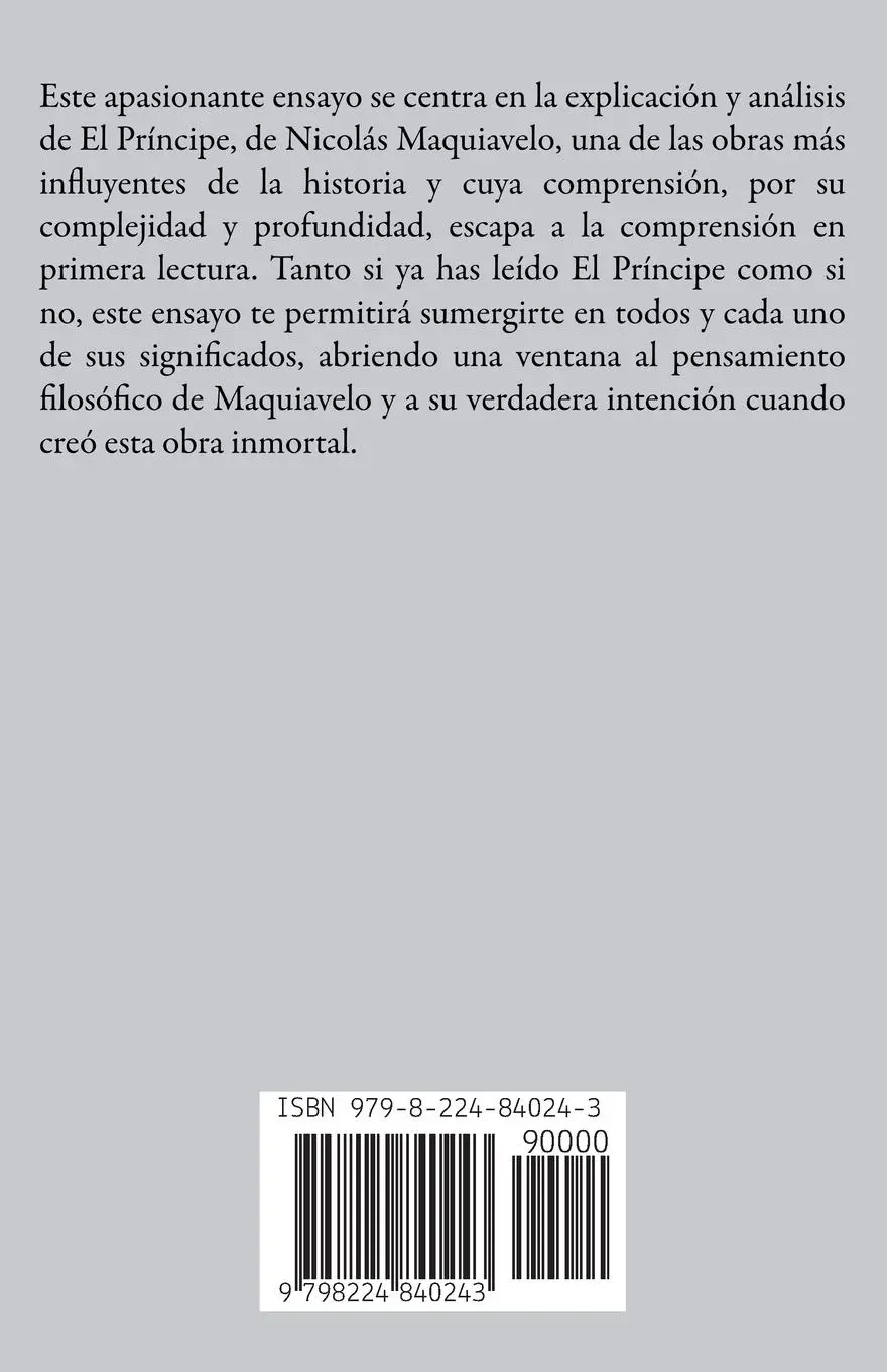 Rückseite: 9798224840243 | J.D. Ponce sobre Nicolás Maquiavelo | J. D. Ponce | Taschenbuch | 2024