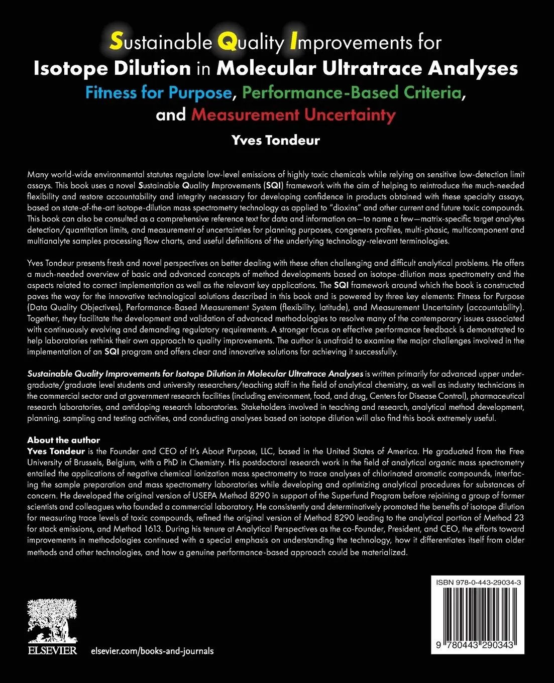 Rückseite: 9780443290343 | Sustainable Quality Improvements for Isotope Dilution in Molecular...