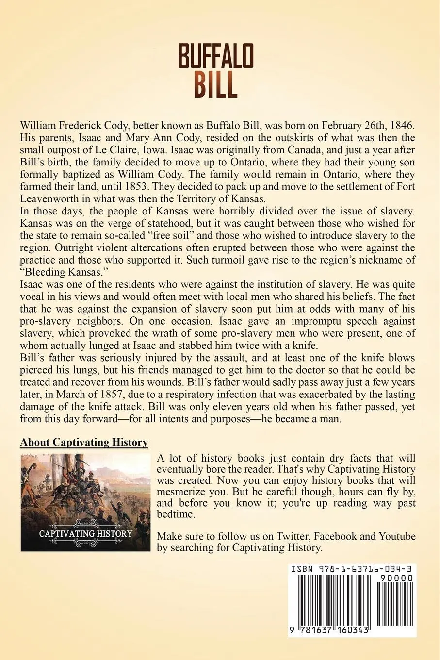 Rückseite: 9781637160343 | Buffalo Bill | Captivating History | Taschenbuch | Englisch | 2020