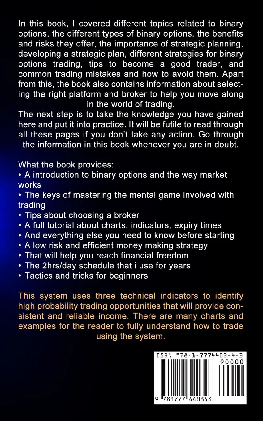 Rückseite: 9781777440343 | Binary Options | Harry Williams | Taschenbuch | Englisch | 2023